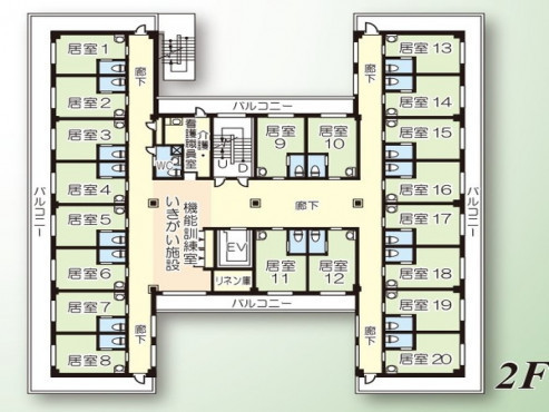 施設内間取図2F