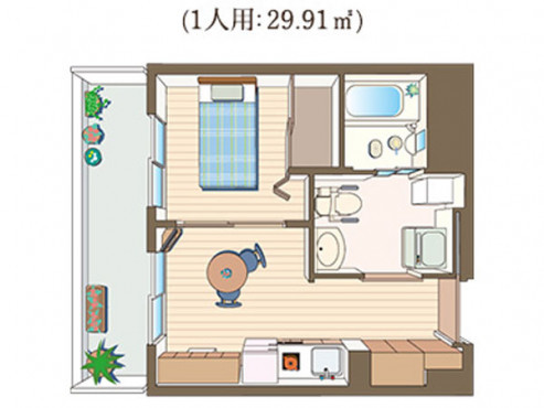 居室間取り例