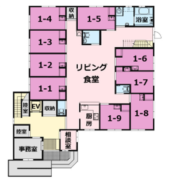 施設平面図1F